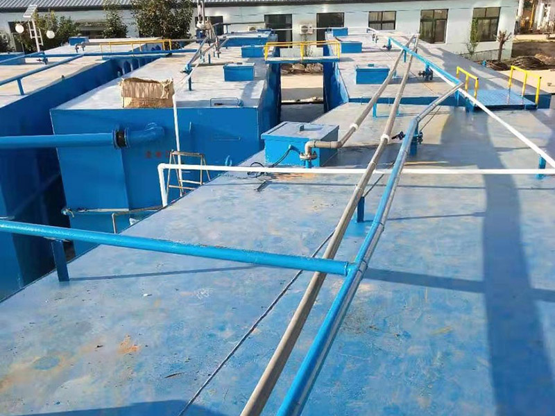 1000立方生活污水處理設備安裝現場